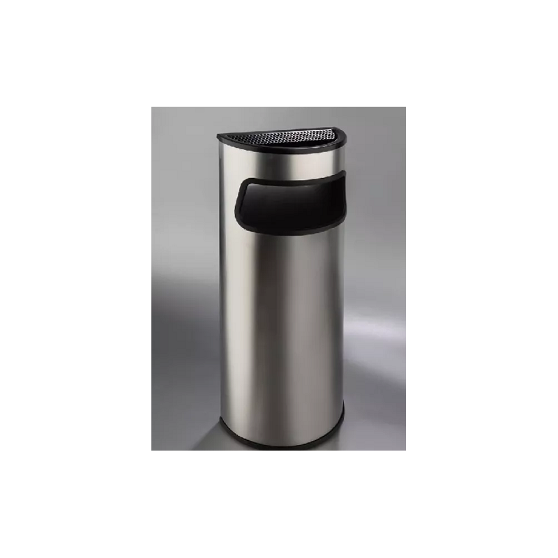 PAPELERA SEMICIRCULAR INOXIDABLE 15 L
