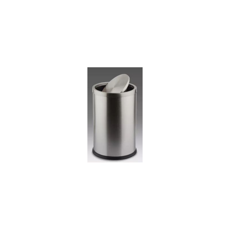 PAPELERA CILINDRICA INOXIDABLE 10 L
