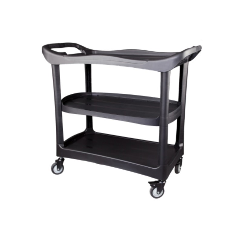 CARRO CAMARERA PLASTICO NEGRO