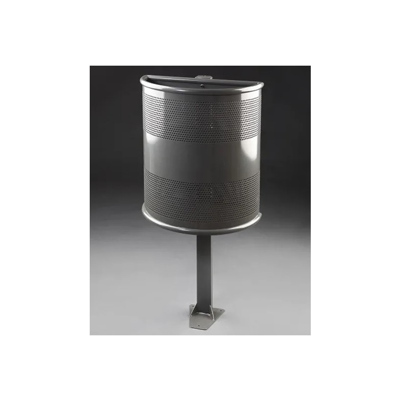 PAPELERA SEMIC. ACERO PINTADO 45 LITROS