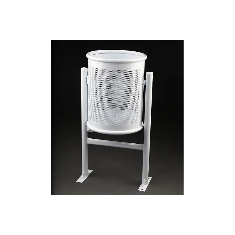 PAPELERA CIRCULAR 60 LITROS ACERO PINTADO
