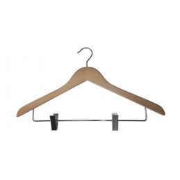 Percha madera c/pinzas